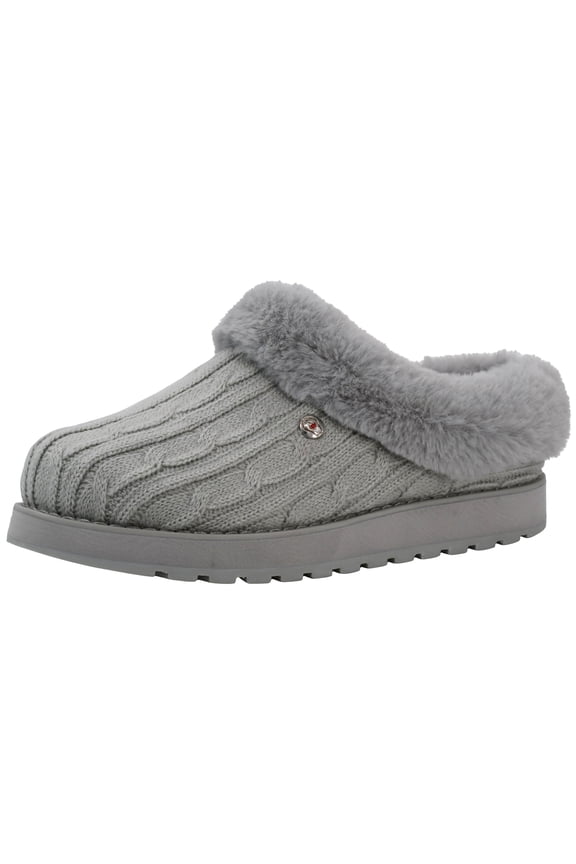 BOBS from Skechers Women's Keepsakes Ice Angel Light Grey Slipper 11 M US