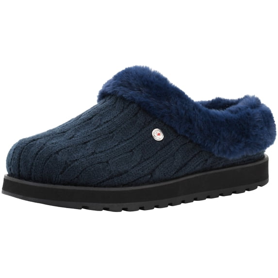 BOBS from Skechers Women's Keepsakes Ice Angel Navy Slipper 7.5 M US