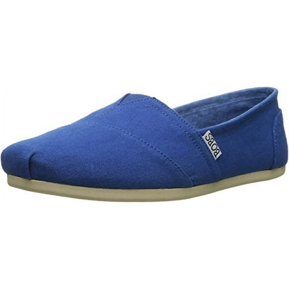 BOBS from Skechers Women's Plush Peace and Love Flat, Royal Blue, 10 M US
