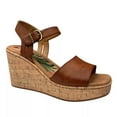 thumbnail image 1 of BOC Corrie Women's Platform Wedge Sandal Size 9 Brown/Tan Faux Leather Upper, 1 of 9