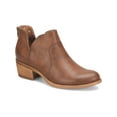 thumbnail image 1 of BOC Womens Brown Side Cut Outs Cushioned Breathable Lucy Round Toe Stacked Heel Zip-Up Shootie 9.5 M, 1 of 4