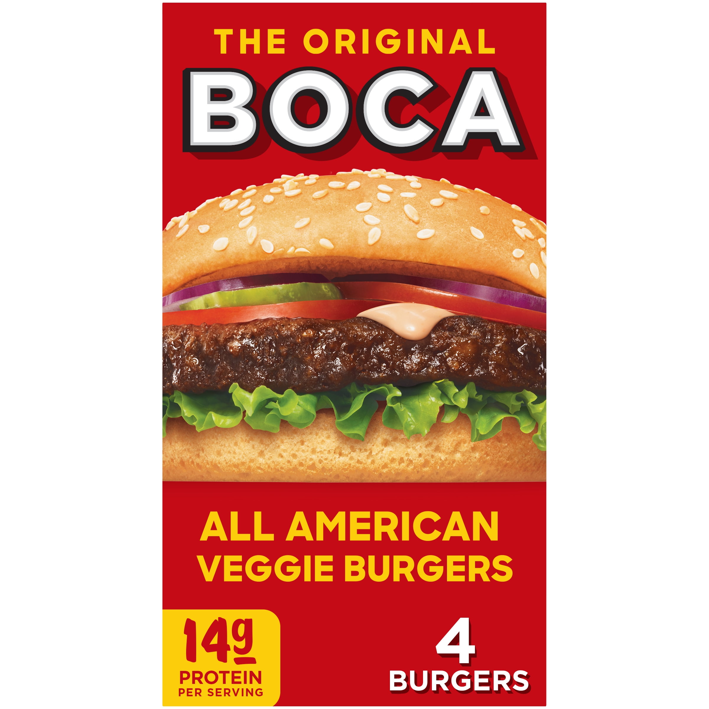 BOCA All American Veggie Burgers, Ct Box, 04/08/2023