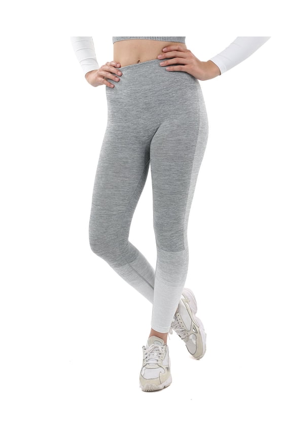 BOCANA SEAMLESS LEGGINGS - GREY & WHITE