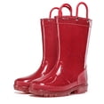 thumbnail image 1 of BOCCA Kids Red Glitter Waterproof Rain Boot For Girls Size 8, 1 of 5