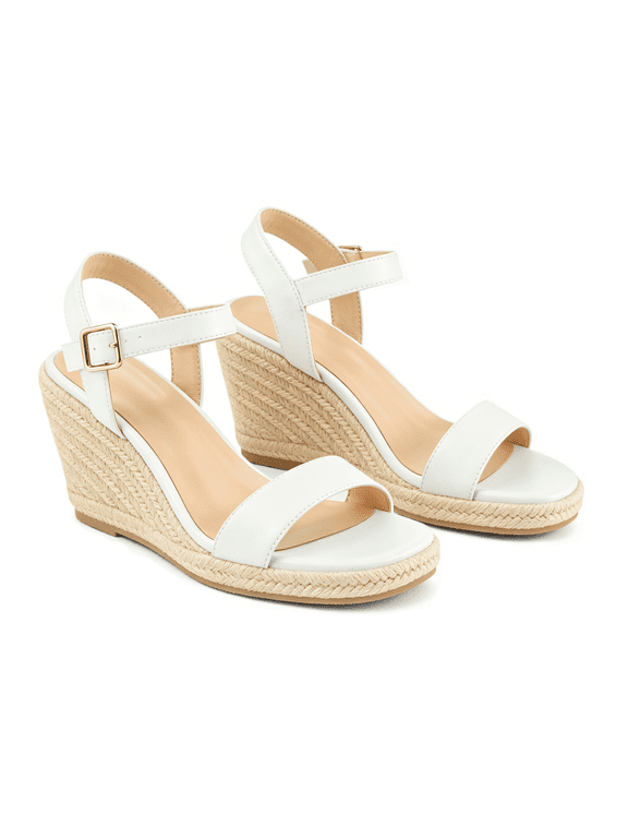 Women’s Wedge Sandals, Ankle Strap Open Toe Platform Shoes for Casual, Summer & Vacation Wear