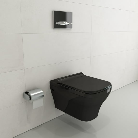 BOCCHI 1304-005-0129 Firenze Wall-Hung Toilet Bowl In Black