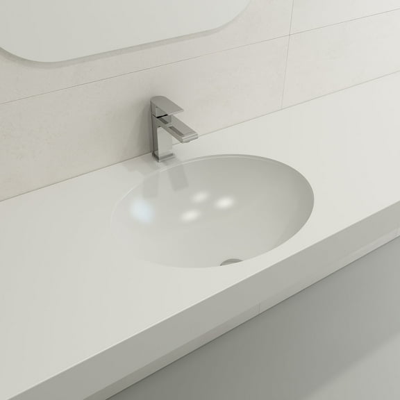 BOCCHI 1384-002-0125 Parma Undermount Fireclay Sink with Overflow In Matte White
