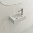 thumbnail image 1 of BOCCHI 1419-002-0126 Fireclay Sink 1-hole Right Side Faucet Deck in Matte White, 1 of 6