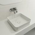 thumbnail image 1 of BOCCHI 1477-001-0125 Sottile Square Vessel Fireclay Sink w/ Drain Cover In White, 1 of 6