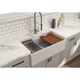 thumbnail image 1 of BOCCHI 1504-002-0120 Apron Step Rim Fireclay 33" Kitchen Sink Matte White, 1 of 6