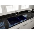 thumbnail image 1 of BOCCHI 1506-010-0120 Dual-Mount Fireclay 33" Double Kitchen Sink Sapphire Blue, 1 of 7