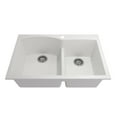 thumbnail image 1 of BOCCHI 1602-507-0126 Granite 33" 60/40 Double Bowl Kitchen Sink in Milk White, 1 of 7