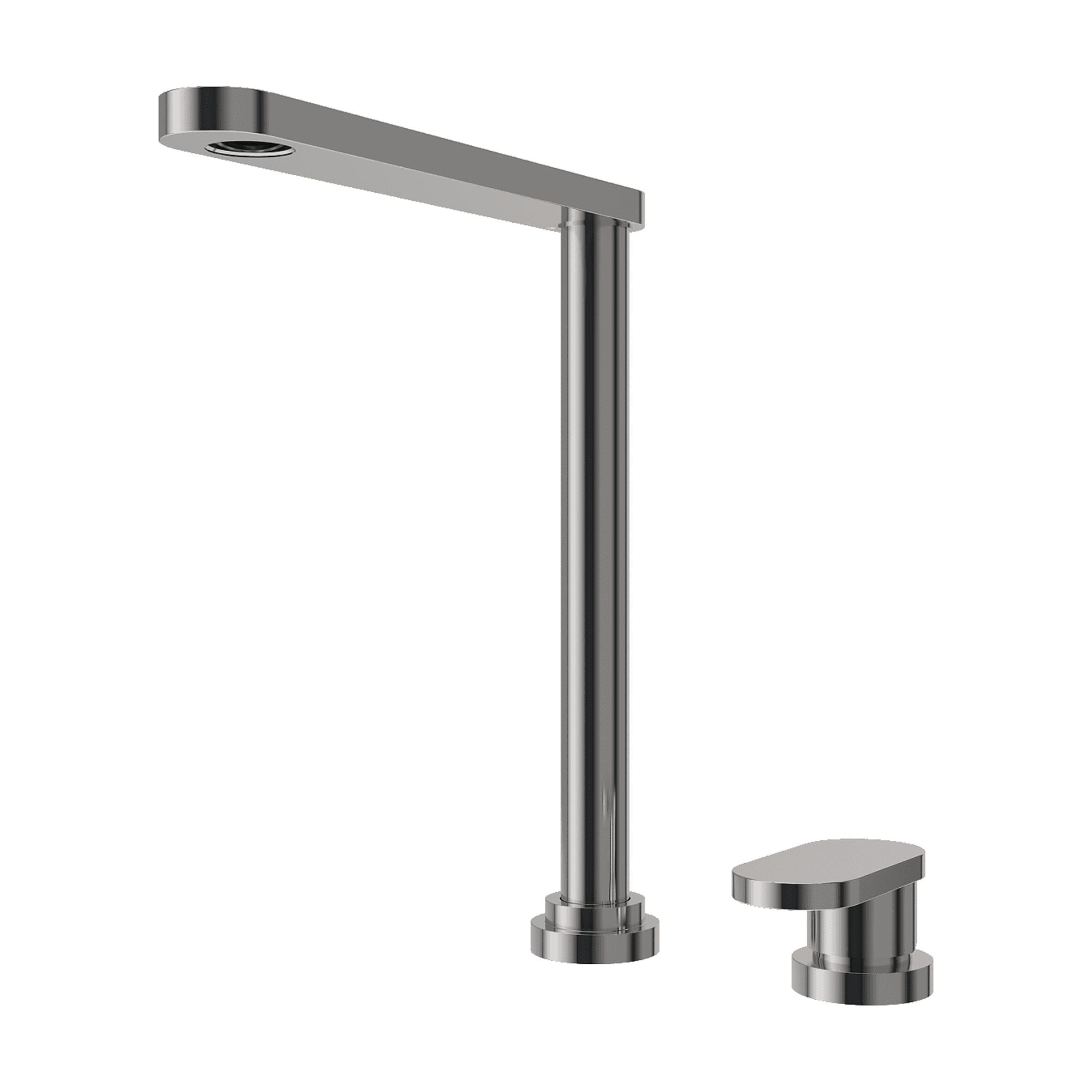Hansgrohe Finoris Modern Pull-Out Bathroom Faucet - 1-Handle, Chrome, 10 Inch Tall With PowderRain Spray