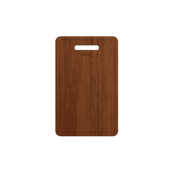 BOCCHI 2320 0004 Wooden Cutting Board For Nuova 1500/1501 w/Handle - Sapele Wood