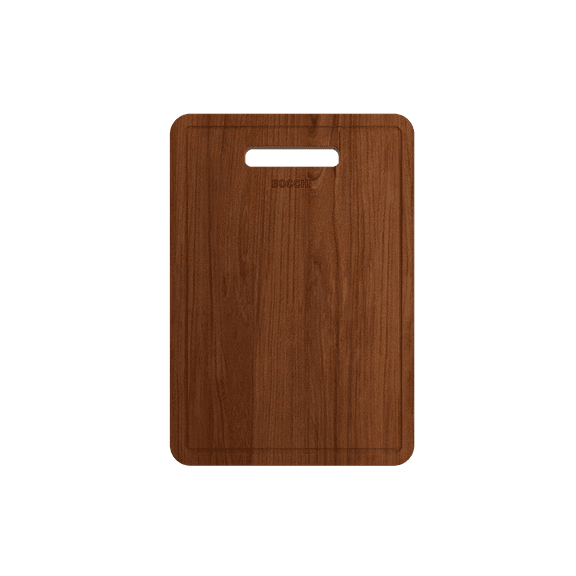 BOCCHI 2320 0005 Wooden Cutting Board for Arona 1600 w/Handles - Sapele Wood