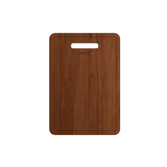 BOCCHI 2320 0006 Wooden Cutting Board for Baveno w/ Handle - Sapele Mahogany