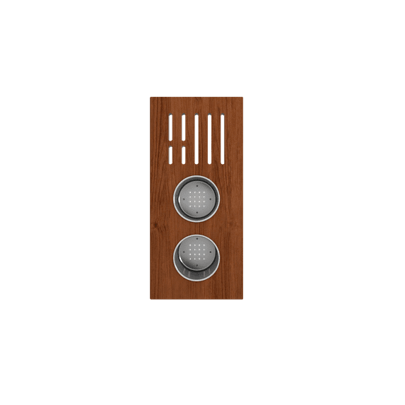 BOCCHI 2320 0009 Wood Board with 2 Round Stainless Steel Bowls & Knife Holder