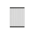 thumbnail image 1 of BOCCHI 2350 0005 Roller Mat Stainless Steel with Black Edging for Fireclay Sinks, 1 of 4