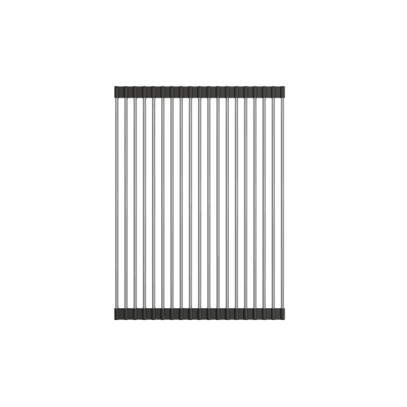 BOCCHI 2350 0005 Roller Mat Stainless Steel with Black Edging for Fireclay Sinks