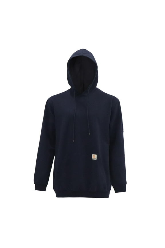 FR Hoodie Pullover Sweatshirt for Men 7.5oz Lightweight Cotton Flame Resistant sweatshirt (Non Fleece)