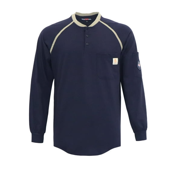 BOCOMAL FR Shirts 5.5oz Light Weight for summer Henley Shirts Flame Resistant/Fire Retardant Shirt