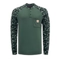 thumbnail image 1 of BOCOMAL FR Shirts Flame Resistant Henley Printed and Camo Two Tone 7oz Men's Fire Retardant Work Shirts, 1 of 6