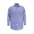 thumbnail image 1 of BOCOMAL FR Shirts Flame Resistant NFPA2112/CAT2 6.5oz Light weight Printed Fire Retardant Plaid Shirt, 1 of 7