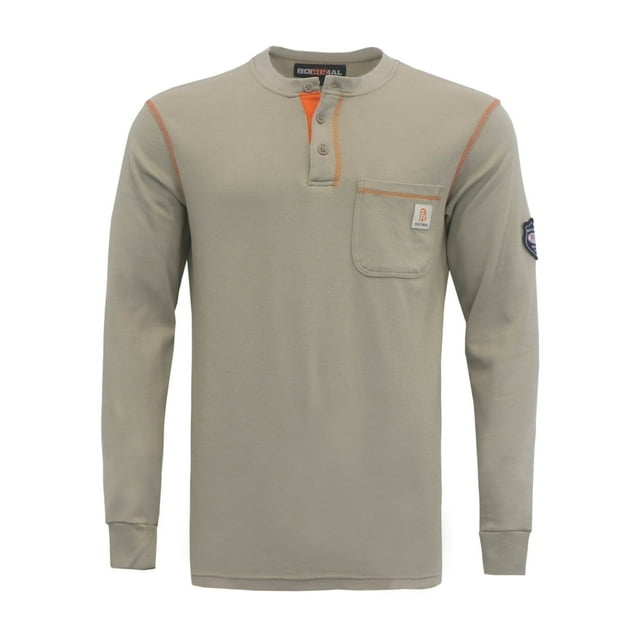 BOCOMAL FR Shirts Flame Resistant Shirts FR T Shirt NFPA2112/CAT2 7oz ...