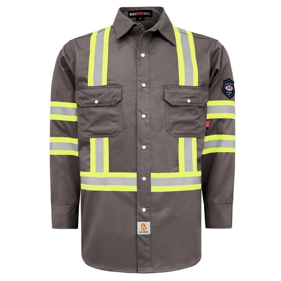 BOCOMAL FR Shirts High-Visibility,Flame-Retardant,7oz for Men