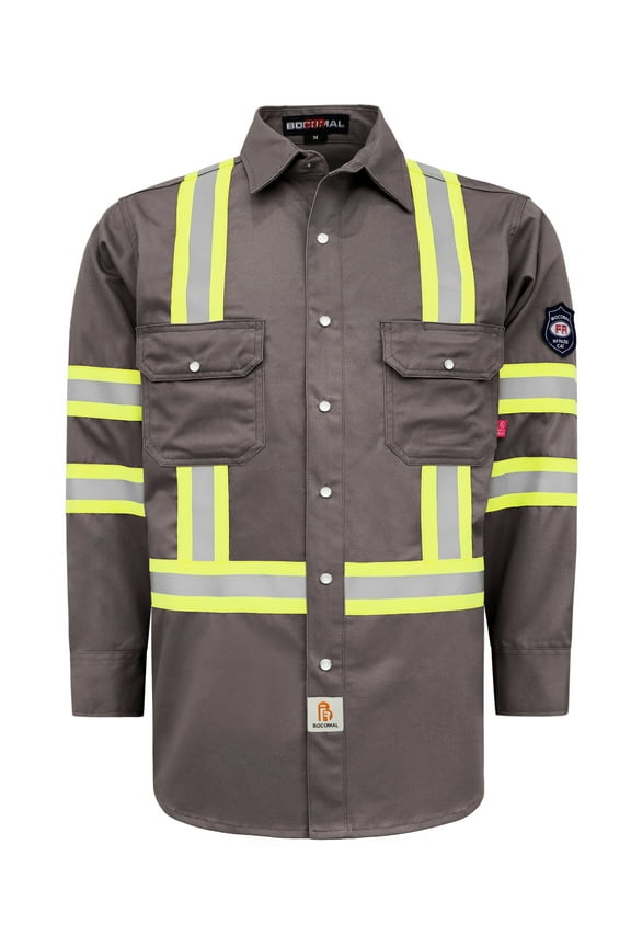 FR Shirts High-Visibility,Flame-Retardant,7oz for Men