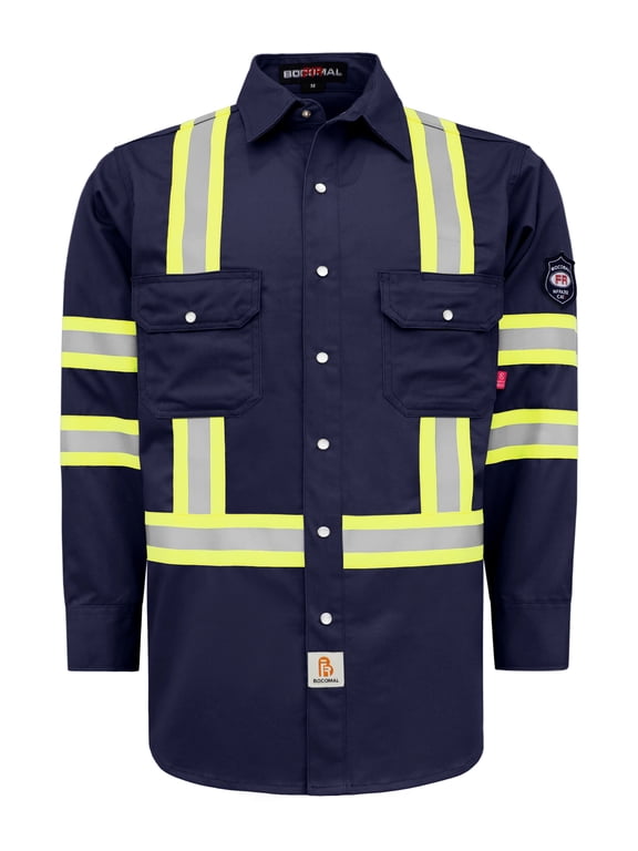 FR Shirts High-Visibility,Flame-Retardant,7oz for Men