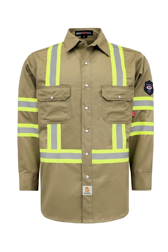 FR Shirts High-Visibility,Flame-Retardant,7oz for Men