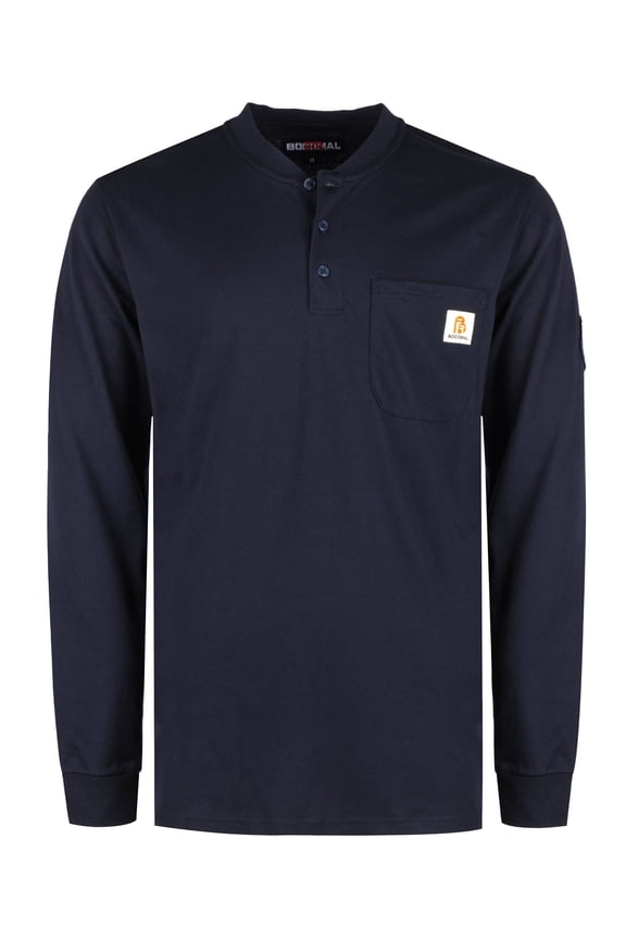 FR Shirts for Men Flame Resistant Shirt 5.5oz 100% Cotton Light Weight CAT2 Fire Retardant Henley Shirts