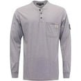 thumbnail image 1 of BOCOMAL FR Shirts for Men Flame Resistant Shirt 5.5oz 100% Cotton Light Weight CAT2 Fire Retardant Henley Shirts, 1 of 5