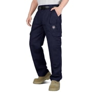 BOCOMAL Men's FR Cargo Pants Midweight 7.5oz (7 Pockets) Multi-Pockets FR Pants