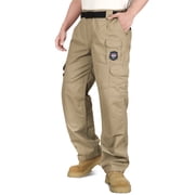 BOCOMAL Men's FR Cargo Pants Midweight 7.5oz (7 Pockets) Multi-Pockets FR Pants
