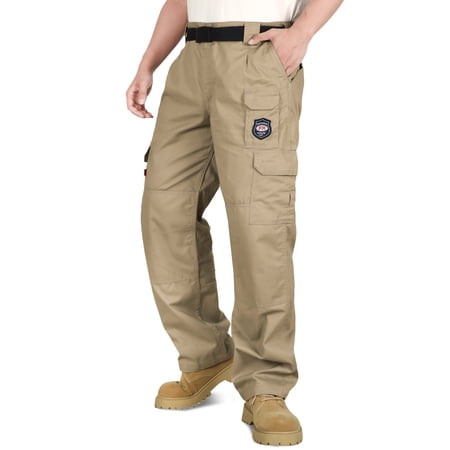BOCOMAL Men's FR Cargo Pants Midweight 7.5oz (7 Pockets) Multi-Pockets FR Pants