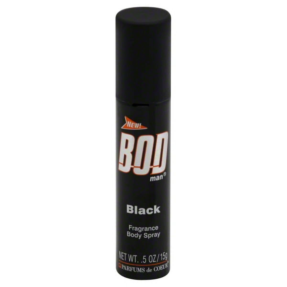 BOD Man Black Body Spray, 0.5 fl.oz.