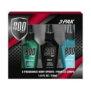 BOD man Body Spray Gift Set, Black, Fresh Guy, Blue Surf, 3 Piece