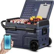 BODEGA 12 Volt 37 Qt. Portable Car Refrigerator, Car Freezer for Outdoor, Camping, Travel, RV,APP Control