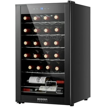 BODEGA 15 Inch Wine Cooler, 31 Bottlekeep Consistent Temperature Built-In Or Freestanding