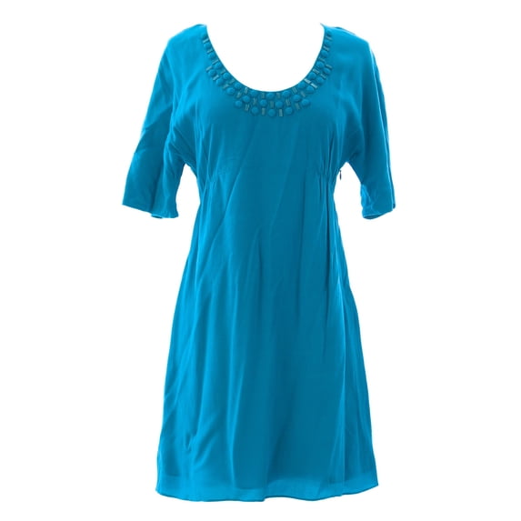 BODEN Women's Decadent Tunic Dress US Sz 8L Ultramarine Blue