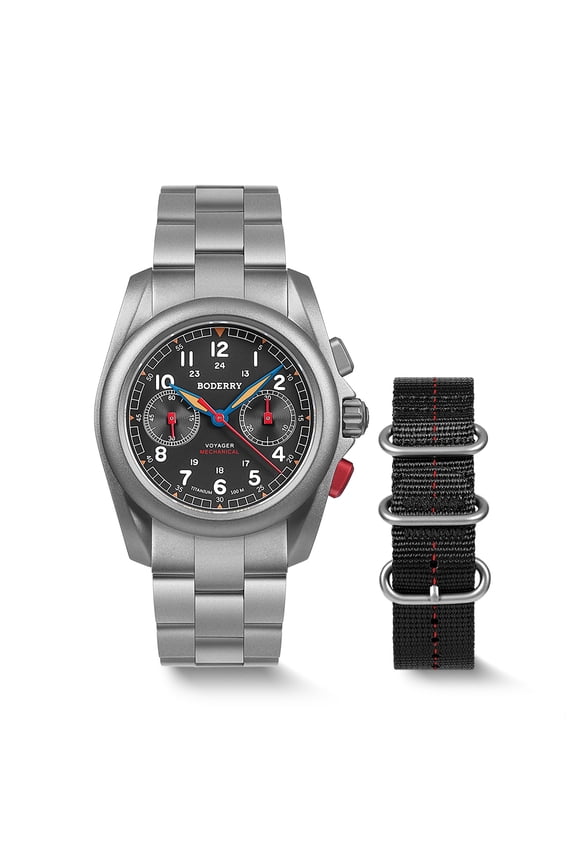 Titanium Mechanical Chronograph Field Watches Wristwatch 100M Waterproof New Clock Military Watch for Men