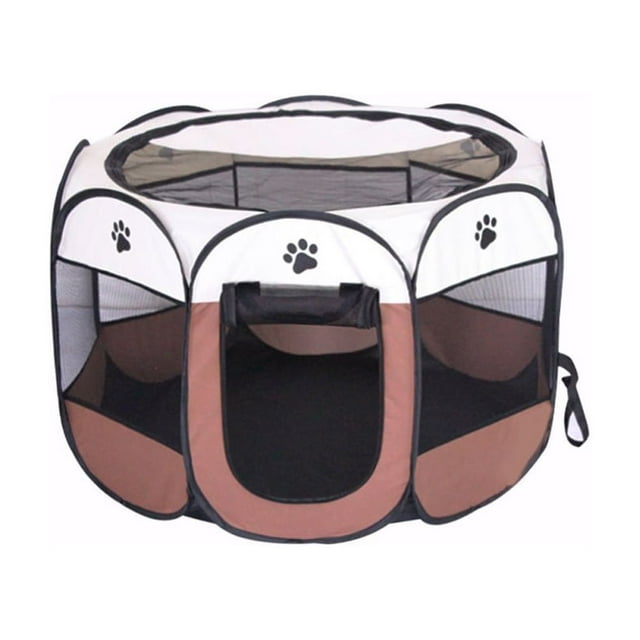 BODISEINT Portable Pet Playpen, Dog Playpen Foldable Pet Exercise Pen Tents Dog Kennel House Playground for Puppy Dog Yorkie Cat Bunny Indoor Outdoor Travel Camping Use