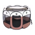 thumbnail image 1 of BODISEINT Portable Pet Playpen, Dog Playpen Foldable Pet Exercise Pen Tents Dog Kennel House Playground for Puppy Dog Yorkie Cat Bunny Indoor Outdoor Travel Camping Use, 1 of 10