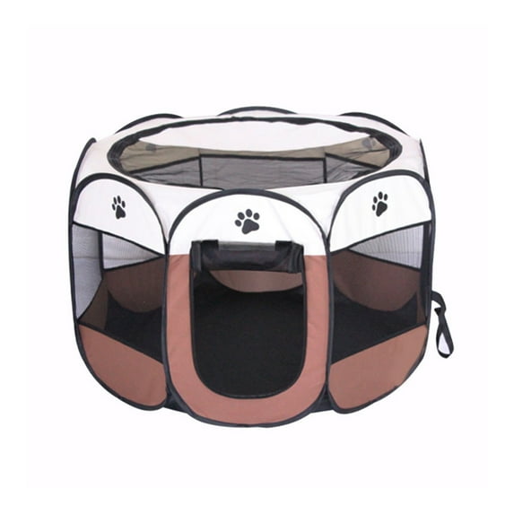 BODISEINT Portable Pet Playpen, Dog Playpen Foldable Pet Exercise Pen Tents Dog Kennel House Playground for Puppy Dog Yorkie Cat Bunny Indoor Outdoor Travel Camping Use