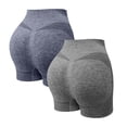 thumbnail image 1 of BODOAO 2 Pack Biker Shorts for Women Tummy Control Shapewear Yoga Shorts Booty Butt Lifting Breathable Workout Running Pants High Waist Yoga Shorts Workout Shorts Running Gym Biker Shorts E Xl, 1 of 2