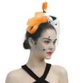 thumbnail image 1 of BODOAO 2026 Fascinators Hats for Women Derby Hat formal Event Fascinator Elegant Hat with Feather Flower Mesh Feathers Headwear 2026 Derby Pillbox Kentucky Hat for Women with Bow, 1 of 5