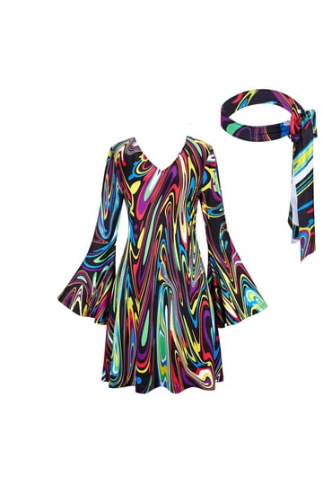 retro theme dress for ladies Shop 70s Wrap Dresses Women PAPER