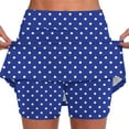 thumbnail image 1 of BODOAO Athletic Skirt with Shorts Womens Golf Skirts High Waisted Tennis Skirt Tummy Control Polka Dot Skort with Pockets Elastic Yoga Solid Color Shorts Lightweight Joggers Sky Blue S, 1 of 6